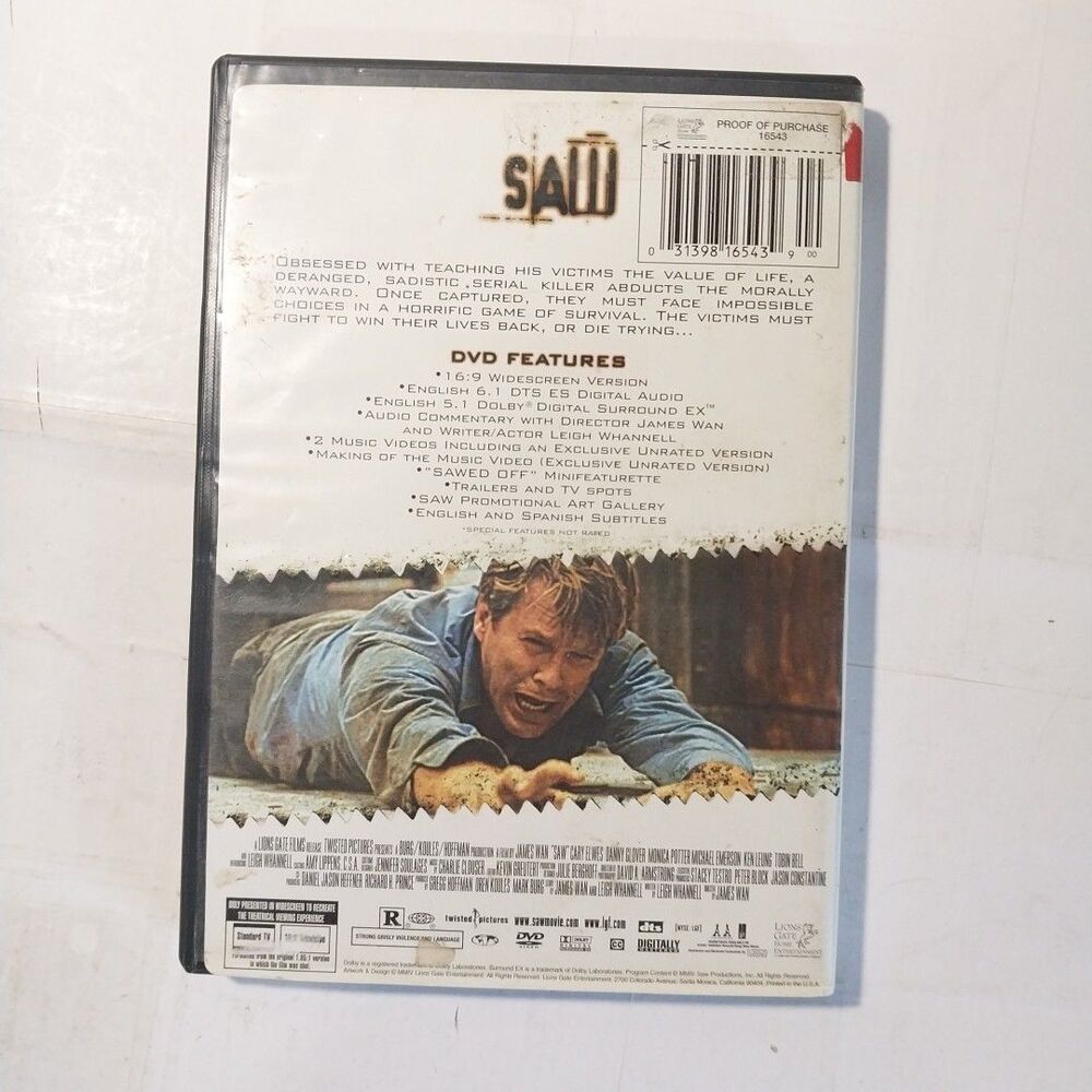 SAW Widescreen DVD - Picture 2 of 3